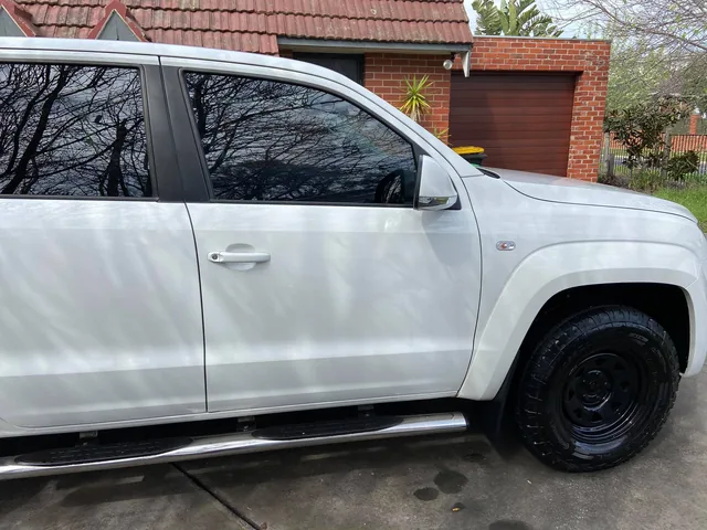 White Volkswagen Amarok finished and released