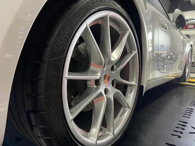 Wheel arch detail after overspray removal
